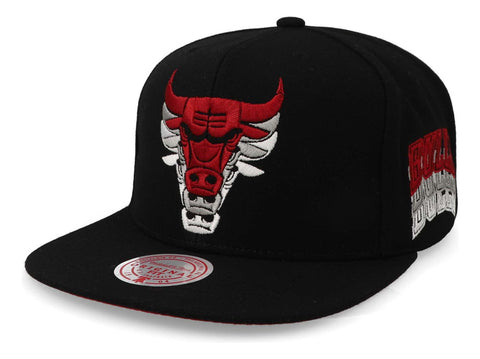 Gorra Mitchell & Ness Nba Drop It Snapback Bulls Negro Unita