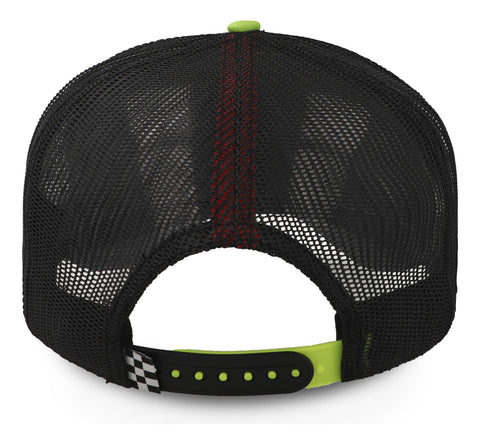 Gorra All In Horsepower Trucker Negro Con Verde Unitalla