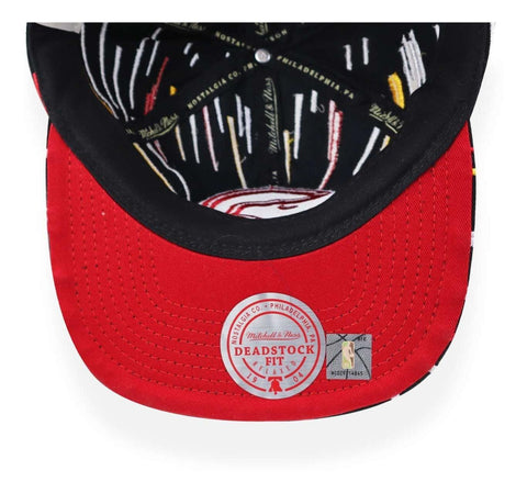 Gorra Mitchell & Ness Nba Burst Deadstock Hawks Negro Unital