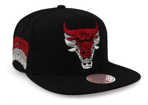 Gorra Mitchell & Ness Nba Drop It Snapback Bulls Negro Unita