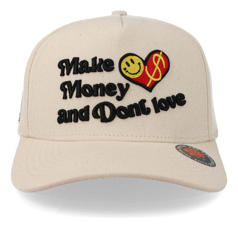 Gorra Problematic Money Love Curva Beige Unitalla