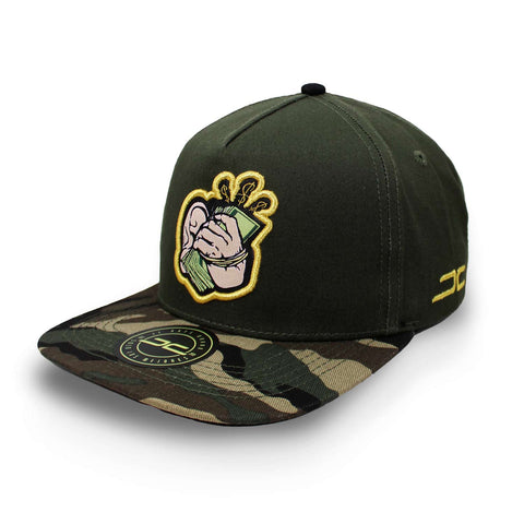 Gorra Jc Hats Hi Money Camo 1545 Verde Oscuro Unitalla