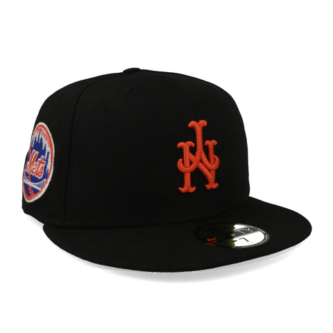 Gorra New Era 59 Fifty MLB Mets Upside Negro Cerrada