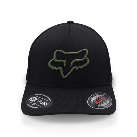 Gorra Fox Flexfit Lithotype 27088 Negro Cerrada
