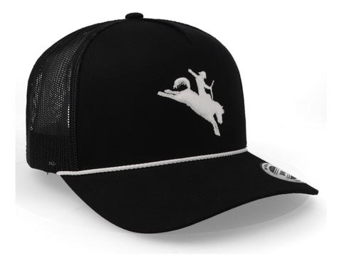 Gorra Hooey 4044tbk Whit 5 Panel High Profile Negro Unitalla