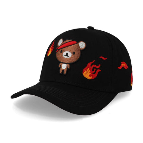 Gorra Problematic Chiquete Oso Trucker Negro Unitalla