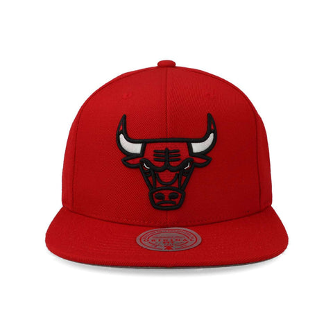 Gorra Mitchell & Ness NBA Team Ground Snapback Bulls Rojo