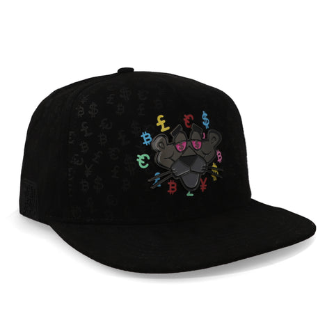 Gorra Cash Only Panter Face Print Full Black Unitalla