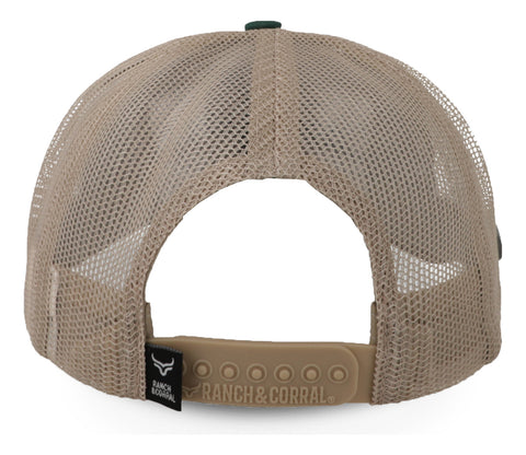 Gorra Ranch & Corral Porcino 2 Rcpn02 Verde/café Unitalla