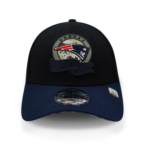 Gorra New Era 39 Thirty NFL Patriots Salute to Service Negro