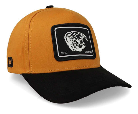 Gorra Cara Blanca Cb04 22 Cb Parche Tela Mostaza Unitalla