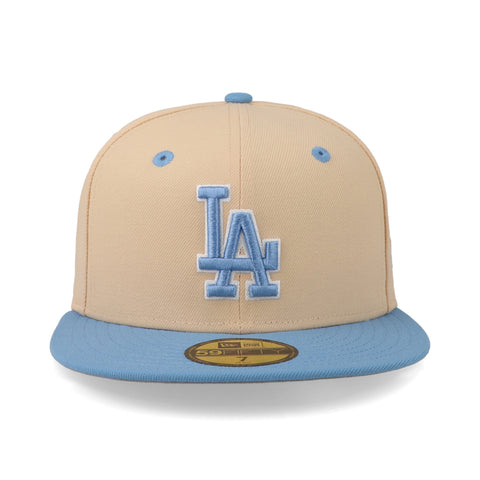 Gorra New Era 59 Fifty MLB Dodgers Q323 Ice Latte Cerrada