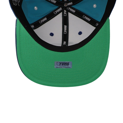 Gorra Yums Splashed Up Azul Verde 1428 Unitalla