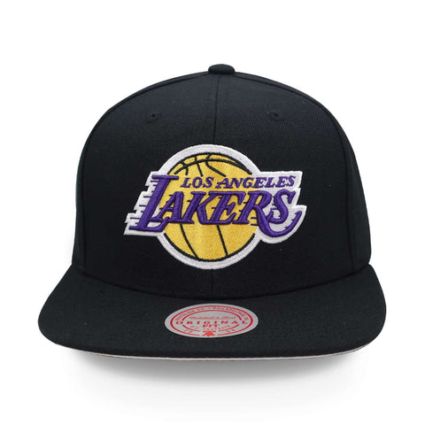 Gorra Mitchell & Ness NBA Core Basic Lakers Negro Gris Uni