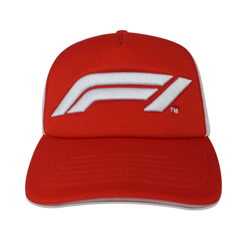 Gorra Formula 1 Trucker Logo Rojo/Blanco Unitalla