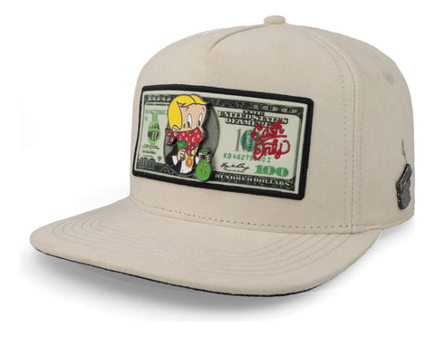 Gorra Cash Only Richi Dollar Snap Blanca Unitalla
