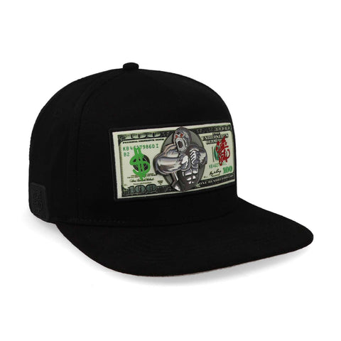 Gorra Cash Only Gorila Dollar Negro Unitalla