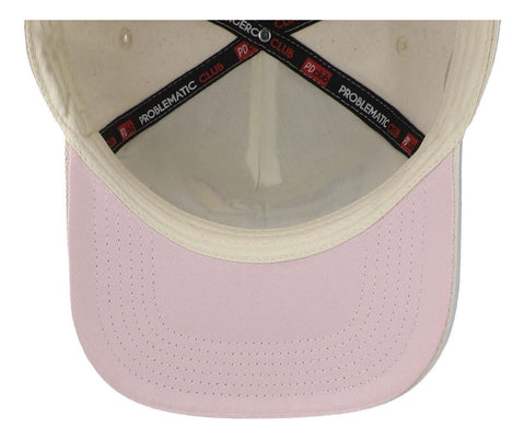 Gorra Problematic Money Love Curva Beige Unitalla
