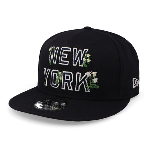 Gorra New Era 59 Fifty MLB Flower Word Mark Yankees Cerrada