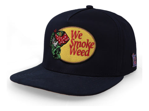 Gorra Cash Only We Smoke Weed Snk Azul Marino Unitalla