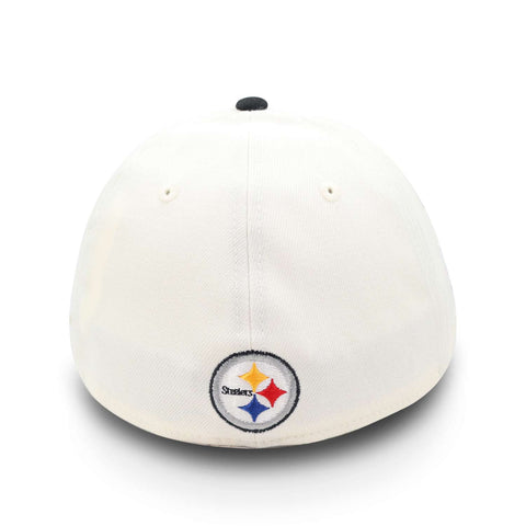Gorra New Era 39 Thirty NFL Steelers Sideline Beige Cerrada