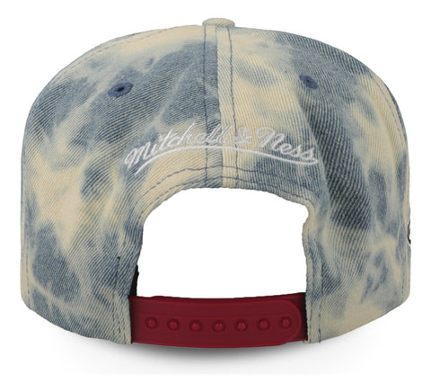 Gorra Mitchell & Ness Nba Acid Wash Snap Bulls Azul Unitalla