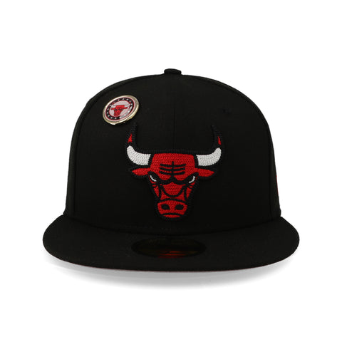 Gorra New Era 59 Fifty NBA Bulls Pin E3 Negro Cerrada