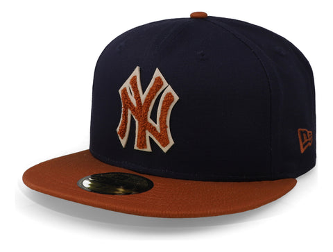 Gorra New Era 59 Fifty MLB Yankees Boucle Azul Marino Cerrada