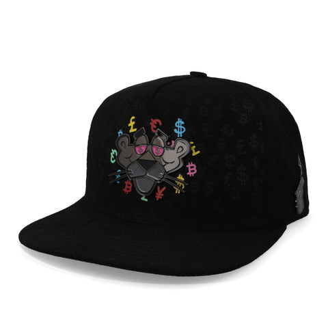 Gorra Cash Only Panter Face Print Full Black Unitalla