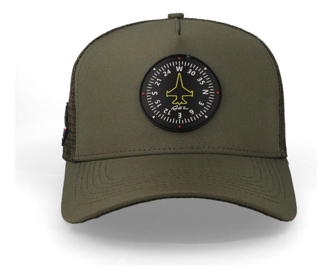 Gorra All In Maverick Verde Trucker Olivo Unitalla