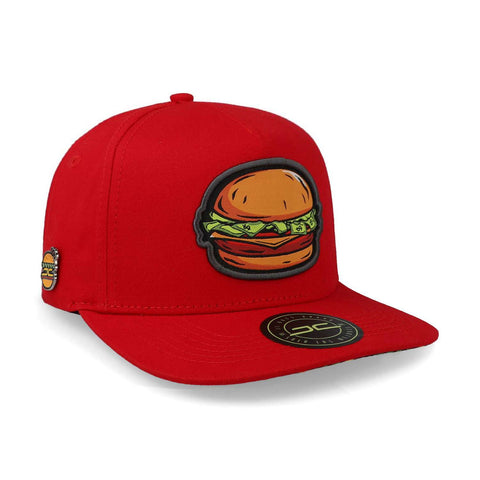 Gorra Jc Hats Modelo 1645 Burgers Rojo Unitalla
