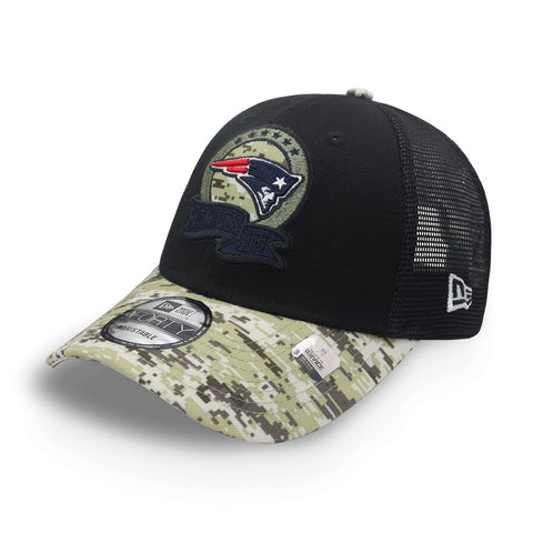 Gorra New Era 9 Forty NFL Patriots Salute Service 22 Negro