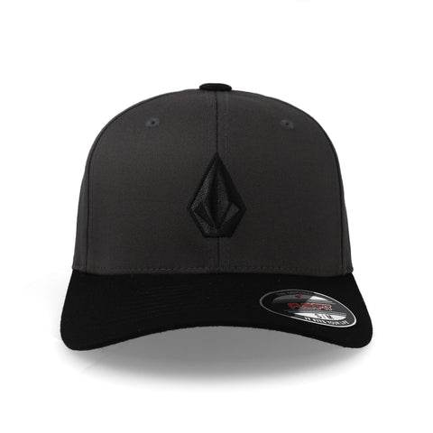 Gorra Volcom D5512320 Full Stone Flex Wht Negra Cerrada
