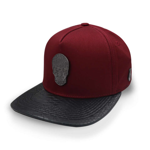 Gorra Cash Only Snapback Skull Vino Unitalla