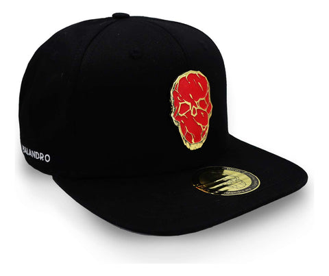 Gorra Malandro Red Skull Plate Negro Unitalla