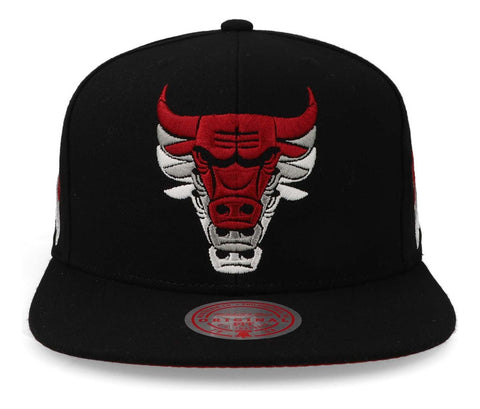 Gorra Mitchell & Ness Nba Drop It Snapback Bulls Negro Unita