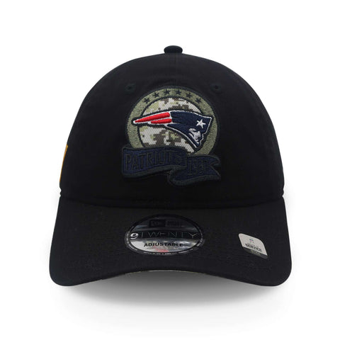 Gorra New Era 9 Twenty NFL Patriots Salute Service 22 Negro