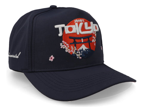 Gorra Overrated Tokyo Japon Marino Unitalla