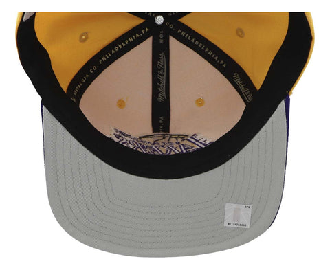 Gorra Mitchell & Ness Nba Lakers Los Ángeles Team Amarillo U
