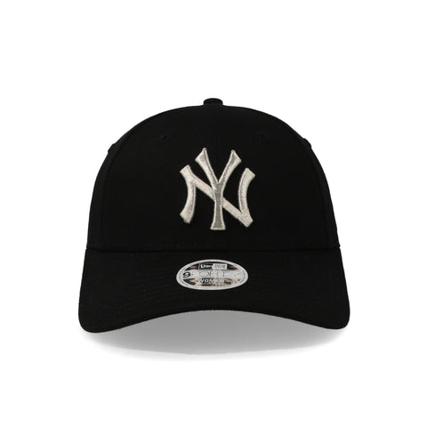 Gorra New Era 9 Forty MLB Yankees Wmns Metallic Logo Negro Unitalla