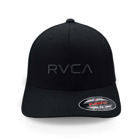 Gorra Rvca Flex Fit Avyha00477 Negro Cerrada