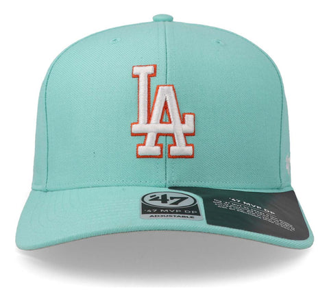 Gorra '47 MLB Dodgers No Shot MVP Turquesa Unitalla