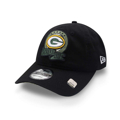 Gorra New Era 9 Twenty NFL Packers Salute Service 22 Negro Unitalla