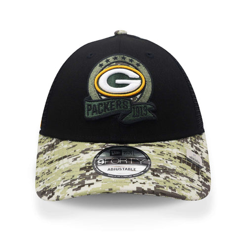 Gorra New Era 9 Forty NFL Packers Salute Negro Unitalla
