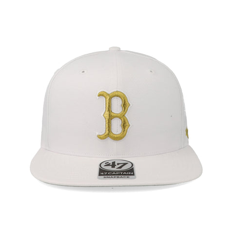 Gorra '47 MLB Red Sox White Metallic Plana Blanco Unitalla
