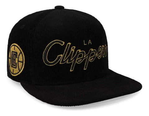 Gorra Mitchell & Ness Nba Cord Script Snapback Clippers Negr