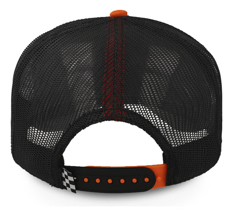 Gorra All In Horsepower Trucker Negro Con Naranja Unitalla