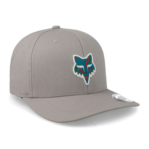 Gorra Fox Flexfit Withered 31609-172 Gris Cerrada