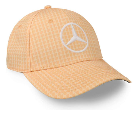 Gorra Mercedes Benz Mapf1 Hamilton Col Driver Naranja Pastel