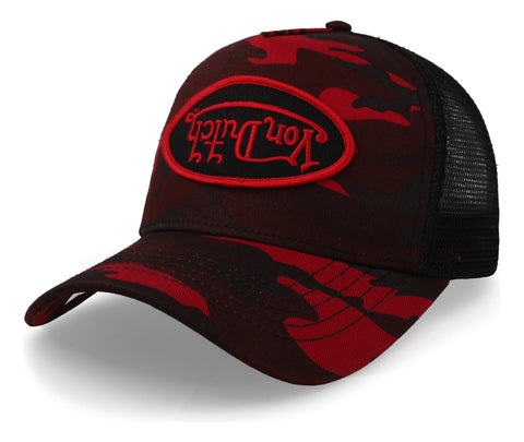 Gorra Von Dutch Red Rambo Camo Trucker Rojo Unitalla